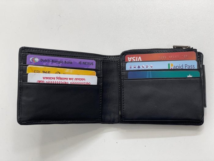 Unique Short Leather Wallet with zipper pocket product code-232305 - Image 3