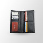 Genuine Grain Leather Long Zipper Wallet