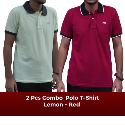2 pcs Pk Fabric Polo T-Shirt Combo Offer