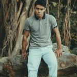 Mizala Trendy PK Fabric Polo T- Shirt for Men - Light Gray