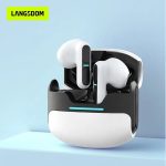 Langsdom Theta Bluetooth 5.3 Wireless Earbuds, ENC Talking Noise Canceling, Dual Mode for Gaming and Music, USB-C Charging, Compatible with iOS,Android,Tablets for Relaxing,Sports,Fitness (White) - Image 2