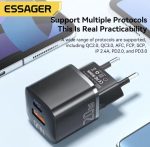 Essager 20W GaN USB C Charger For iPhone 8 to16 QC3.0 USB Type C PD Fast Charging