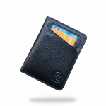 Vertical wallet with mini card holder