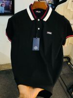 Fila PK Fabric Polo T- Shirt for Men - Black
